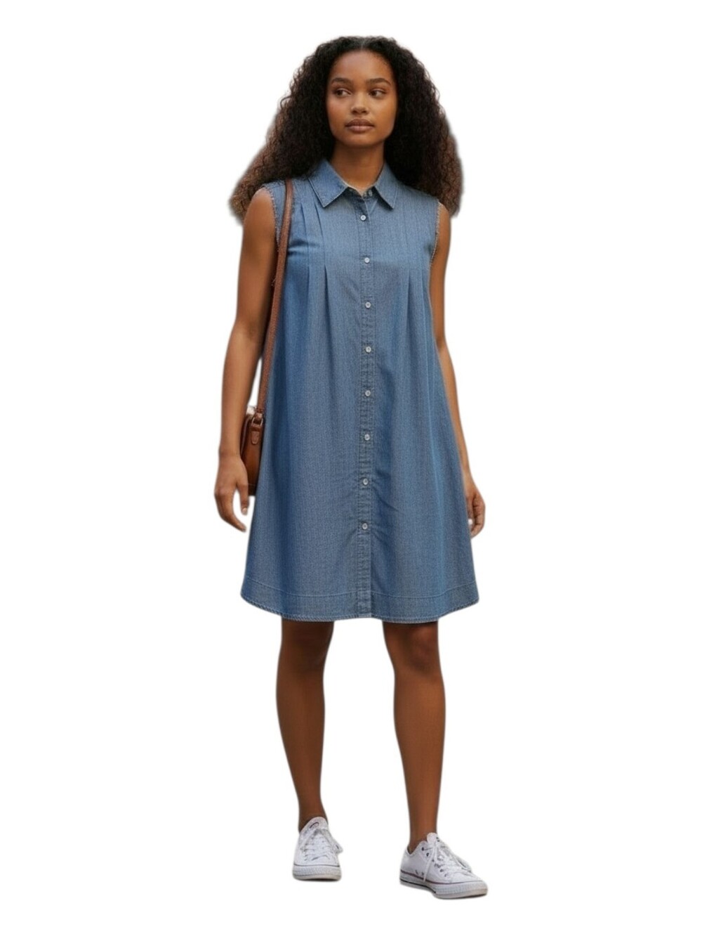 rag & bone 100% Cotton Shirt Dress Size Small Pockets Oversized Chambray Blue